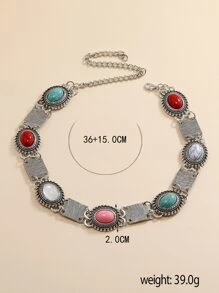 Vòng cổ trang trí màu ngọc lam - Nhiều màu - Xem 5