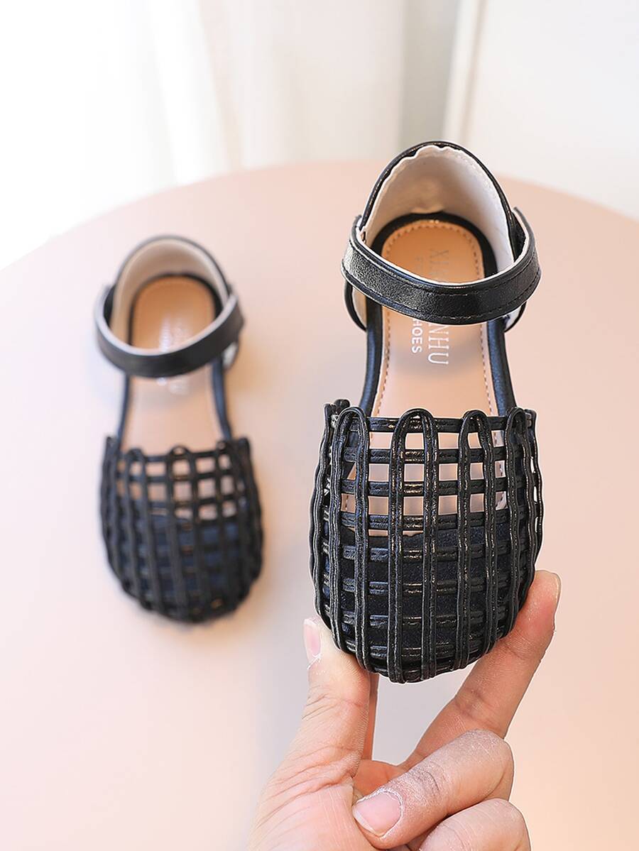 Niñas Zapatillas con tira tobillera hueco con diseño