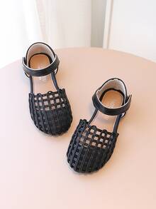 Niñas Zapatillas con tira tobillera hueco con diseño