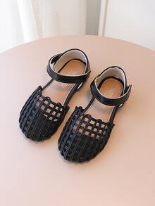 Niñas Zapatillas con tira tobillera hueco con diseño