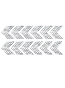 12 miếng dán phản quang ô tô - Bạc - Xem 2