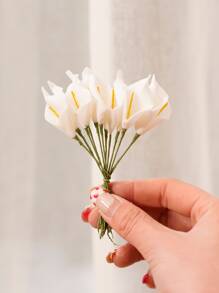 12pcs Artificial Calla Lily - White - View 2