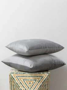 1入組極簡風格靠墊套不附帶墊芯 - 淺灰色 - 查看 5