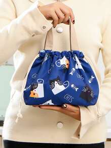 1入組卡通圖案便當袋 - 彩色 - 查看 1