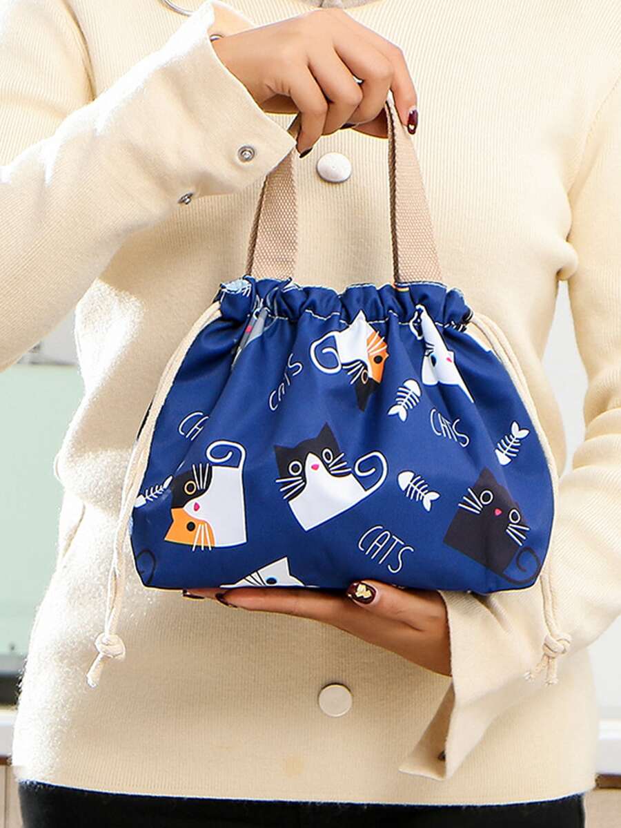 1入組卡通圖案便當袋 - 彩色 - 查看 1