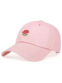 Hombres Gorra de béisbol rosa con bordado - Ver 1