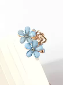 Hoa trang trí kẹp tóc nhỏ thanh lịch kẹp tóc kẹp tóc kẹp tóc kẹp tóc kẹp tóc kẹp tóc kẹp tóc kẹp tóc, đồ dùng học tập, phụ kiện tóc mùa thu đông cho phụ nữ cho trang phục đi nghỉ phụ nữ - Màu xanh lam - Xem 4