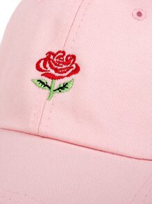 Hombres Gorra de béisbol rosa con bordado - Ver 4