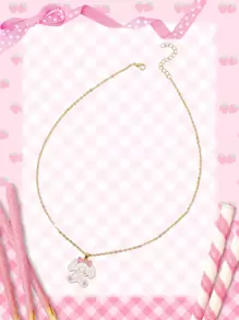 ROMWE Kawaii Dây chuyền Đúng mốt - trắng - Xem 1