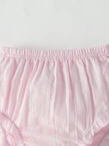 Bebé Shorts bajo con fruncido