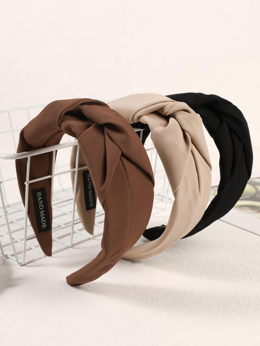 3pcs Women Twist Headband Casual - Multicolor - View 1