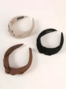 3pcs Women Twist Headband Casual - Multicolor - View 3