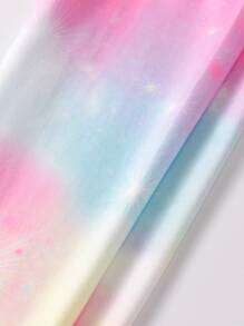 SHEIN 青少女銀河＆染色打印緊身褲