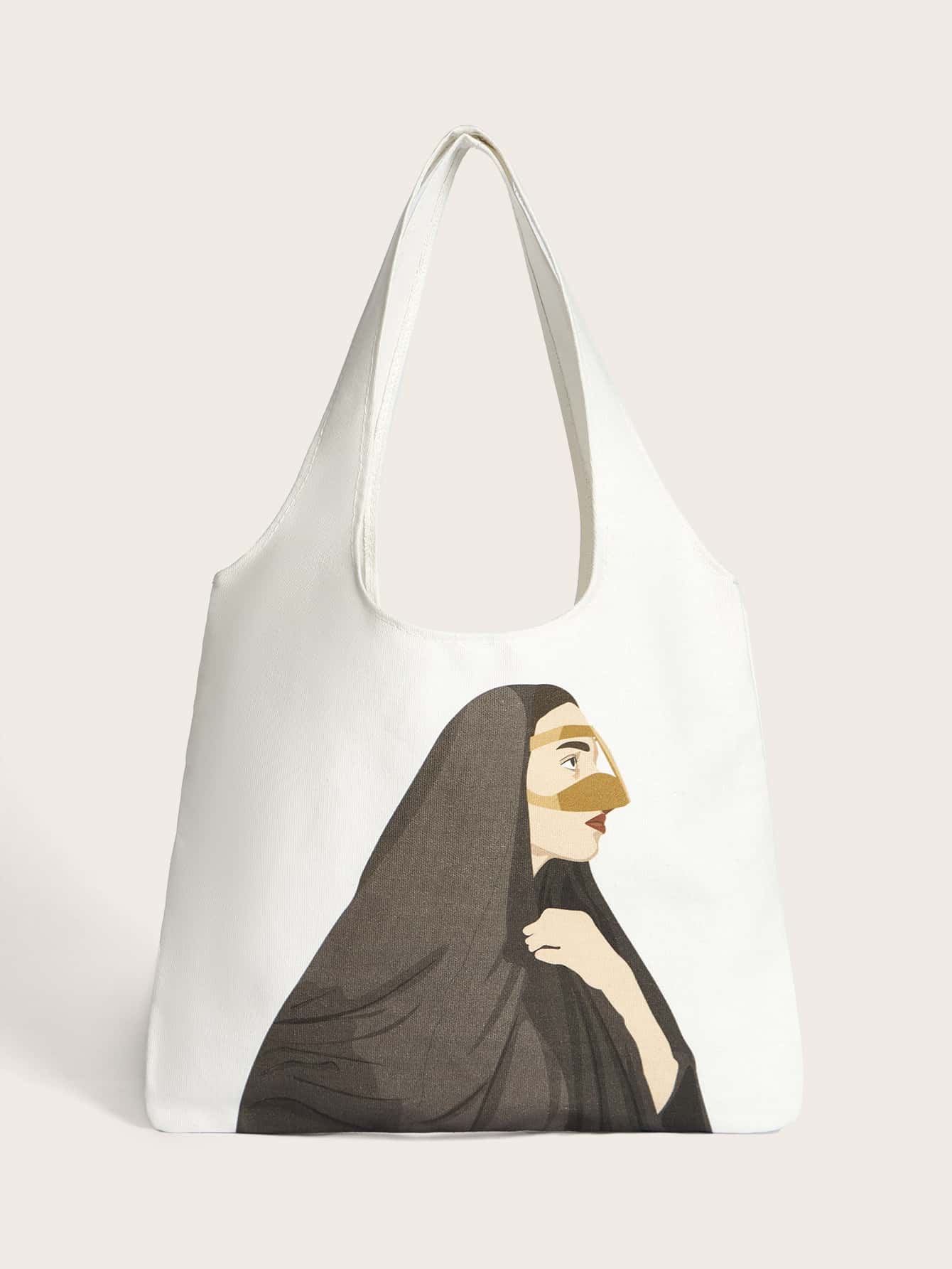 Byayyar Figure Graphic Tote Bag - Multicolor - View 1