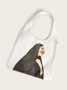 Byayyar Figure Graphic Tote Bag - Multicolor - View 2