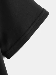 SHEIN Boys Gamepad & Dinosaur Print Tee - Black - View 4