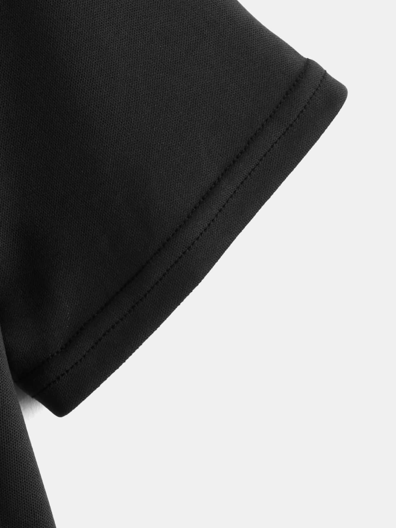 SHEIN Boys Gamepad & Dinosaur Print Tee - Black - View 4