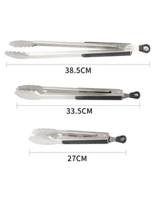 1入組不銹鋼食物夹 - 銀色 - 查看 5