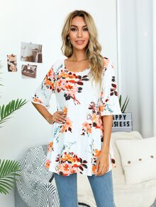 DEARCASE 印花大圓領T恤 - 彩色 - 查看 4