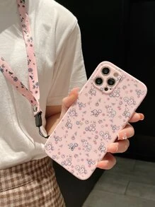 Floral Phone Case With Lanyard - Multicolor - View 2