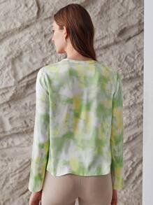 MOTF X MONET INSPIRED 100% SILK TIE-DYE TOP - Multicolor - View 3