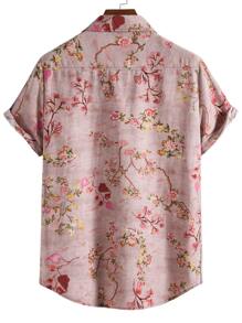 Manfinity RSRT Homme Chemise aléatoire à imprimé fleur à bouton