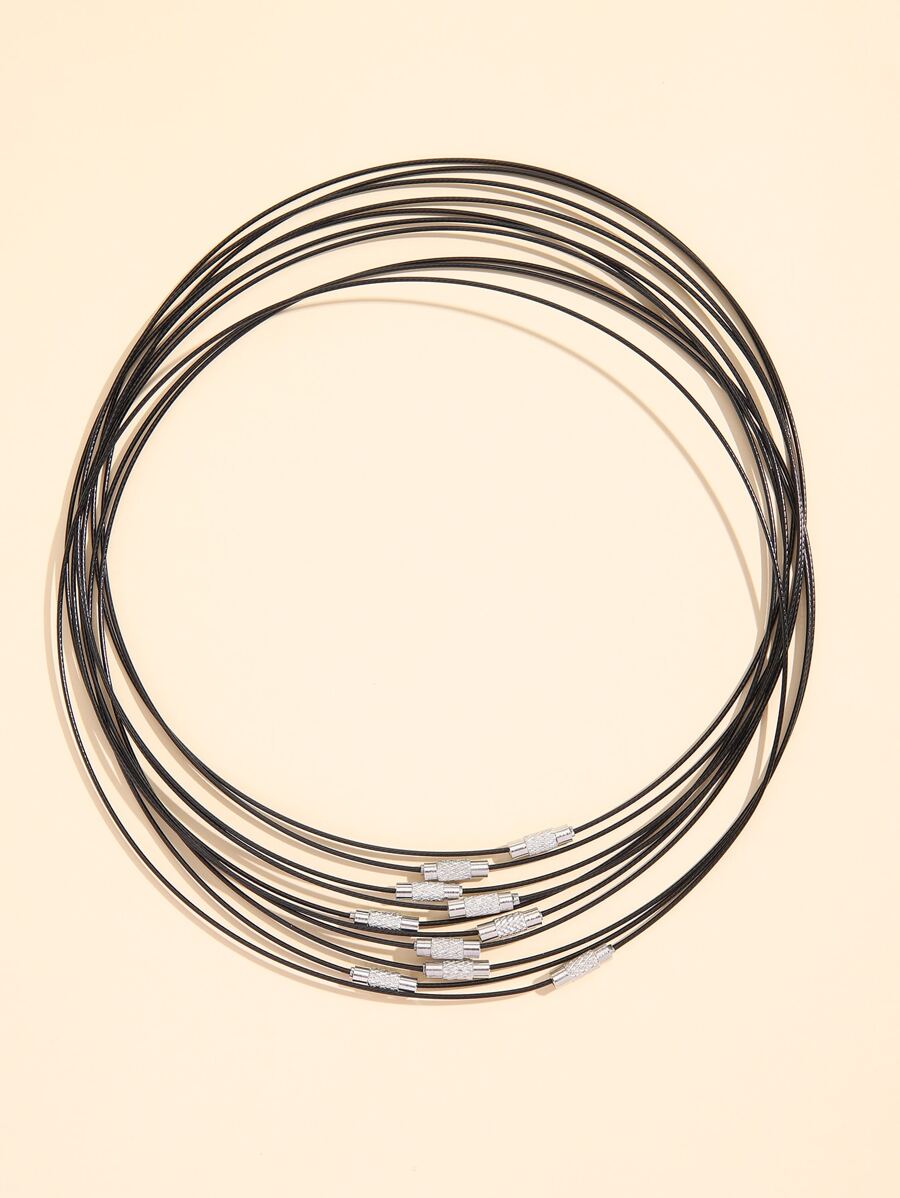 10 cái Phụ kiện Trang sức Tự làm Tối giản - màu đen - Xem 1