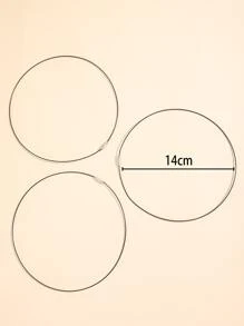 10 cái Phụ kiện Trang sức Tự làm Tối giản - màu đen - Xem 3