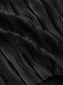 SHEIN ICON Top de tirantes con cordón delantero de espalda abierta - Negro - Ver 3