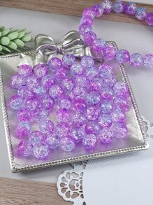 50 piezas Accesorio de joya DIY de ombré cuenta - Morado Violeta - Ver 2