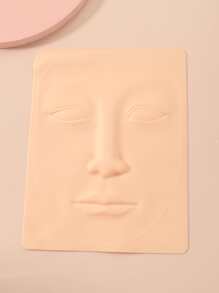 Tattoo Simulation Practice Skin, Tattoo Silicone 3D Three-Dimensional Face Practice Skin, Eyebrow Eye Lip Skin - Beige - View 2