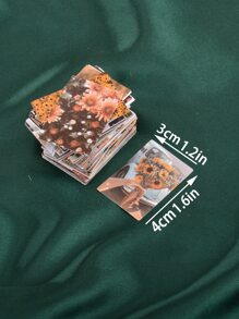 1pc Flower Pattern Random Material Paper - Multicolor - View 8