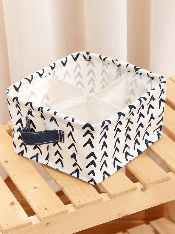 Graphic Print Underwear Storage Box
