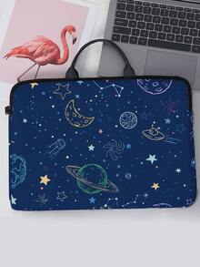 Bolso para ordenador 14 pulgadas con estampado de galaxia - Multicolor - Ver 2