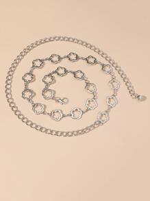 花朵設計鏈條腰帶