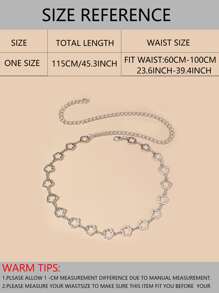 花朵設計鏈條腰帶