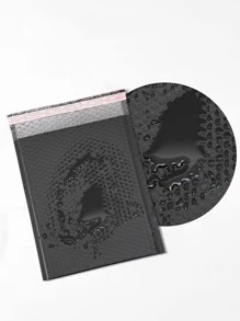 5 piezas bolsas de embalaje de burbujas negras para negocios, productos antiextrusión e impermeables/regalos/sobres/bolsa de paquete de joyería - Negro - Ver 3