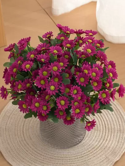 1/3/5ชิ้น 21หัว ดอกไม้เดซี่เทียม ชุดของขวัญวันวาเลนไทน์ ตกแต่งงานแต่งงาน ดอกไม้ถือของเจ้าสาว ดอกไม้ข้อมือ วัสดุอกดอกไม้ ตกแต่งบ้านห้องรับประทานอาหาร ห้องนอน แจกัน ชุดดอกไม้ DIY วัสดุตกแต่งวันเกิดเค้ก วัสดุตกแต่งปีใหม่ อุปกรณ์ถ่ายภาพ วันวาเลนไทน์ ของขวัญ วันสำเร็จการศึกษา ตกแต่งฤดูใบไม้ร่วง ตกแต่งฤดูใบไม้ร่วง ต้นไม้เทียม