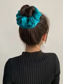 1 件直径 18 厘米的简约大号发圈，优雅百搭的发饰，适合头发浓密的女孩 - 綠色 - 查看 5