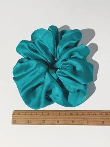 1 件直径 18 厘米的简约大号发圈，优雅百搭的发饰，适合头发浓密的女孩 - 綠色 - 查看 6