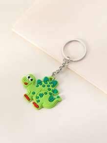 Cartoon Dinosaur Charm Keychain - Multicolor - View 1