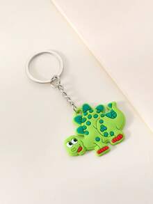 Cartoon Dinosaur Charm Keychain - Multicolor - View 3