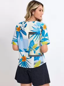 Women Blouses - Màu xanh nhạt - Xem 2