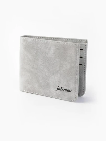 男士字母图案小钱包信用卡小号证件窗双折男士钱包爸爸礼物迷你轻便休闲便携现金简约时尚现代商务周年纪念情人节生日礼物礼物情侣男士礼物男士钱包钱包男士钱包真皮