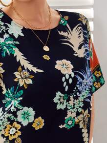 EMERY ROSE Vestido túnico con estampado floral - Multicolor - Ver 3