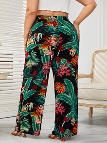 SHEIN Quần Plus Size Nhiệt đới Boho - Nhiều màu - Xem 2