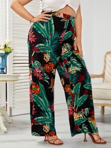 SHEIN Quần Plus Size Nhiệt đới Boho - Nhiều màu - Xem 3