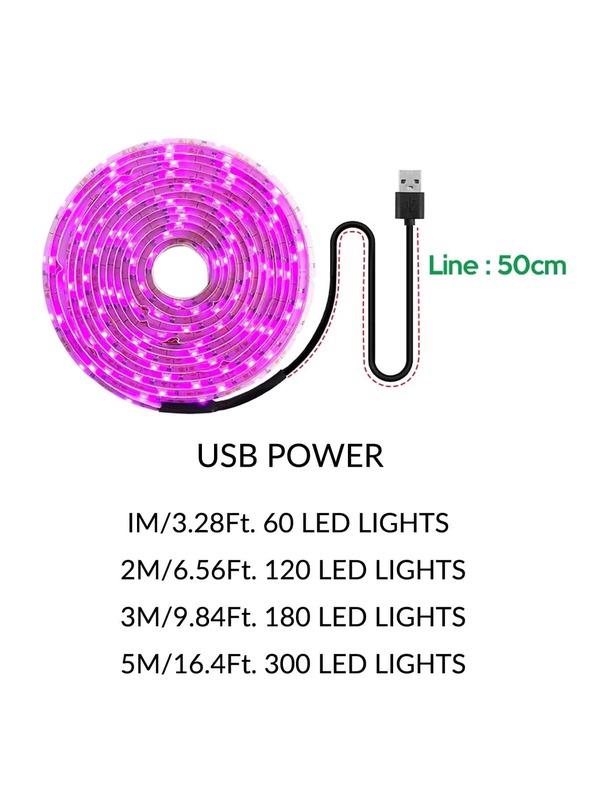 Plant Grow LED Strip Light, Plant Growth Light Strip For Home, Garden