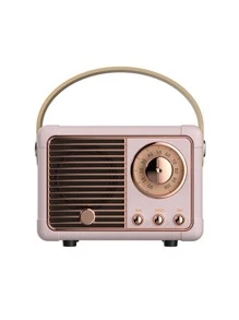 Vintage Portable Speaker - Pink - View 1