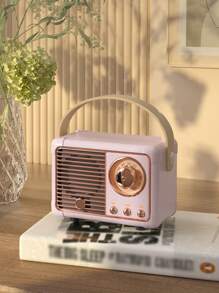 Vintage Portable Speaker - Pink - View 2